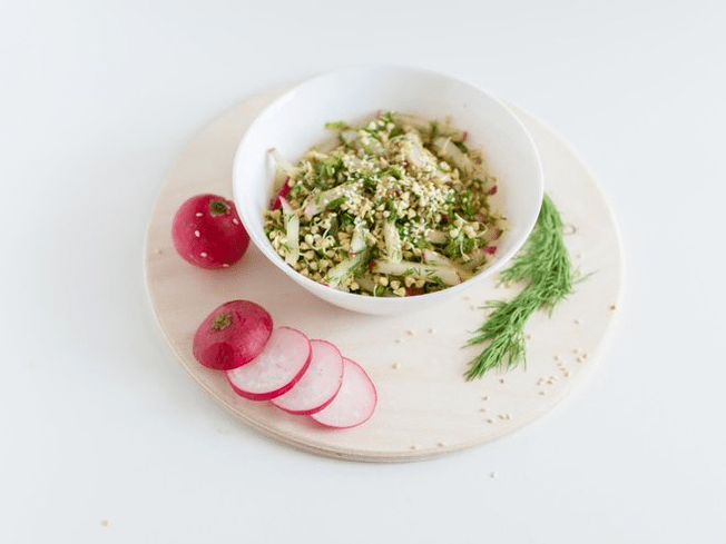 Blé de sarracene avec légumes