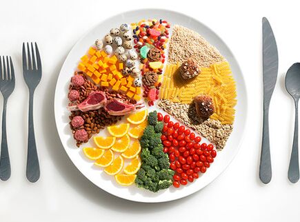 Ducan autorisé les aliments sur un plat