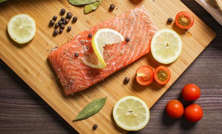 poisson avec des légumes pour perdre du poids au régime